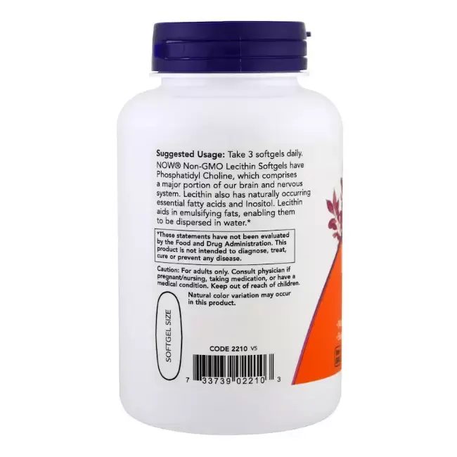 Витамины NOW Лецитин Защита печени, 1200 мг, 100 шт