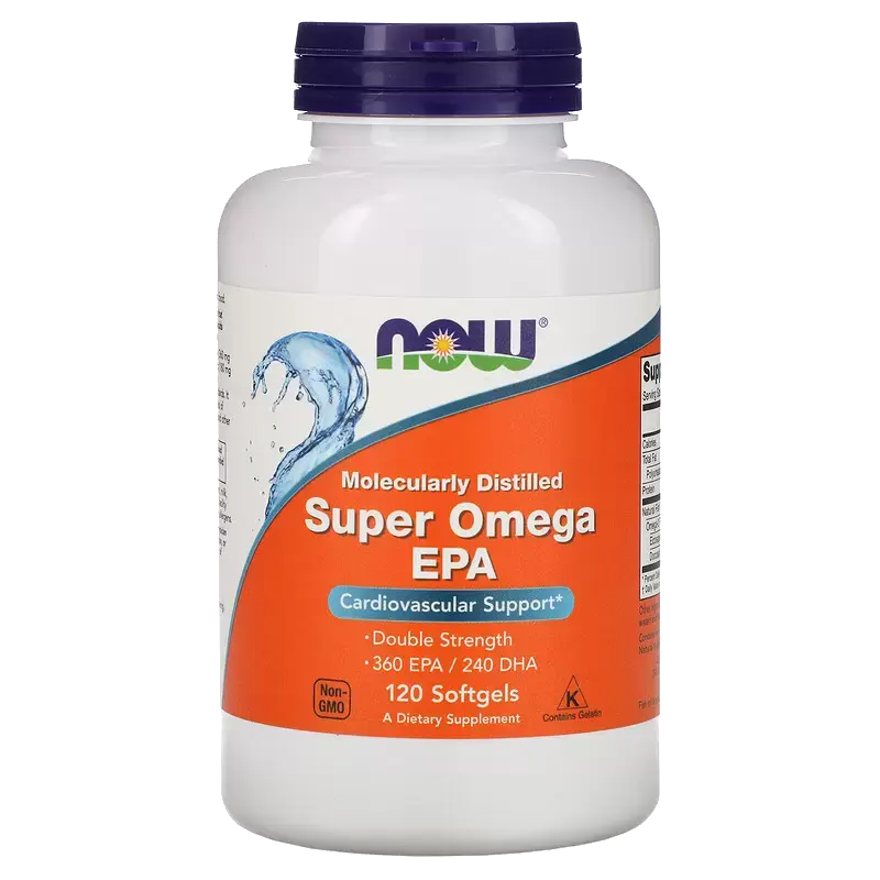 Витамины NOW Супер Омега-3, дополнительный источник ПНЖК, 360EPA/240 DHA 120 шт в Краснодаре