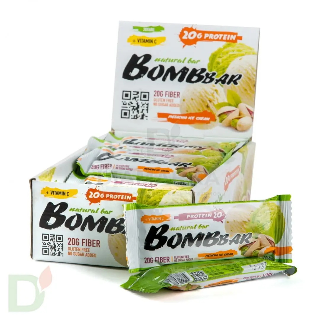 Батончик BOMBBAR Фисташковый пломбир (3угл в 60г) в Краснодаре