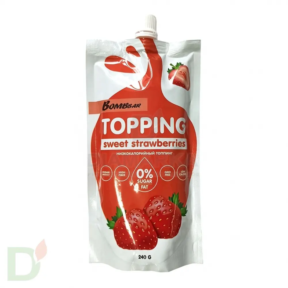 Топпинг Bombbar клубничный 240гр.