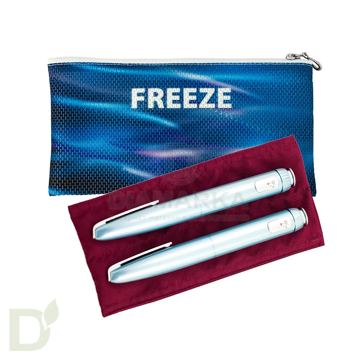Термочехол для хранения 2 шприц-ручек FREEZE  Duo Океан ( размер 105*190 мм)