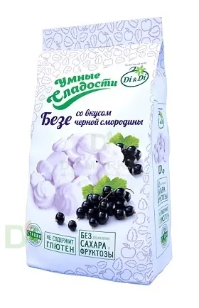 Безе без сахара Умные сладости Чёрная смородина 70гр. в Краснодаре