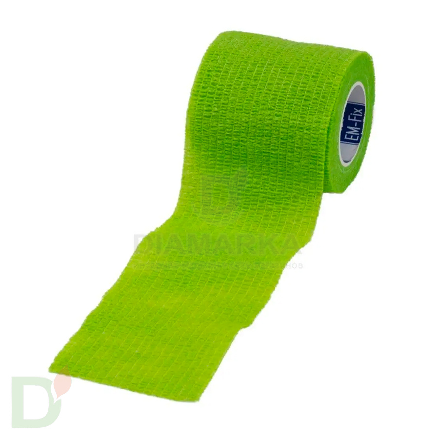Бинт эластичный когезивный EM-fix krep Лайм, 5 см х 4,5 м в Краснодаре