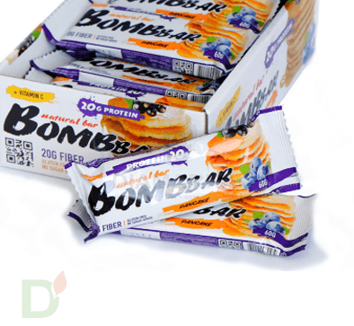 Батончик BOMBBAR Смородиново-черничный панкейк (3 угл в 60г) в Краснодаре
