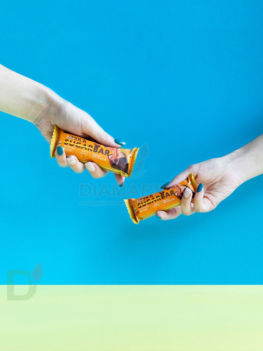 Батончик протеиновый FitnesShock Соленая карамель-Арахис 50гр. в Краснодаре