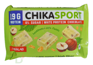 Шоколад белый с фундуком и кукурузными хлопьями CHIKALAB 100 гр