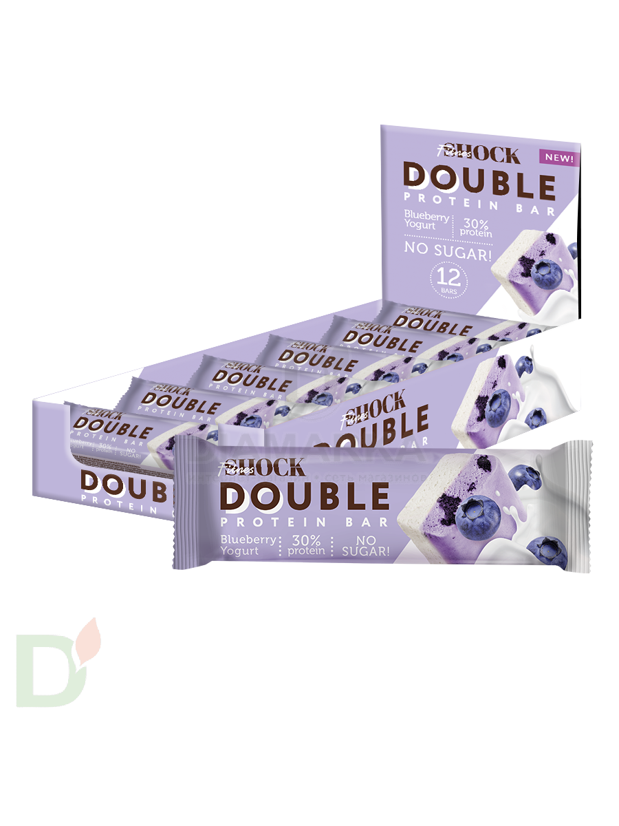 Батончик протеиновый FitnesShock Черничный йогурт 40гр. в Краснодаре