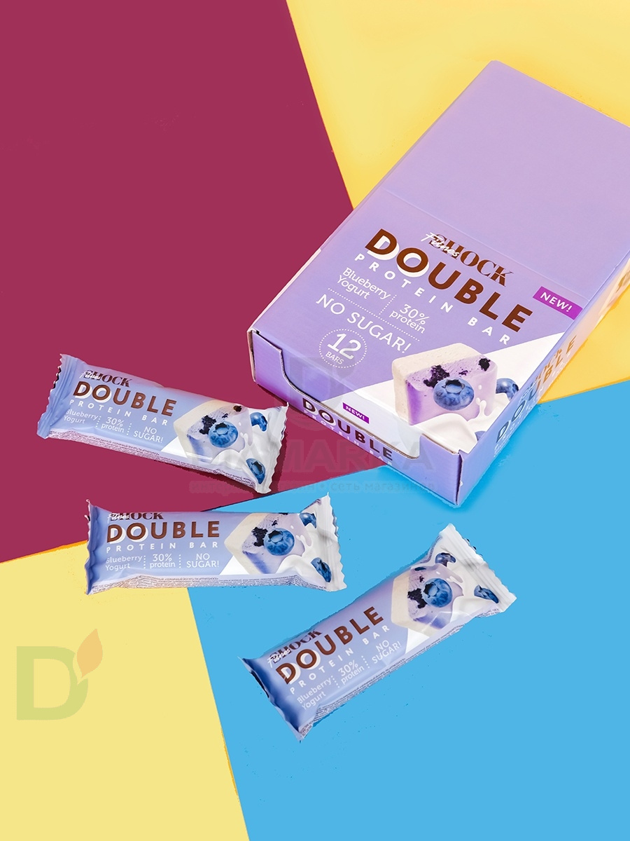 Батончик протеиновый FitnesShock Черничный йогурт 40гр. в Краснодаре