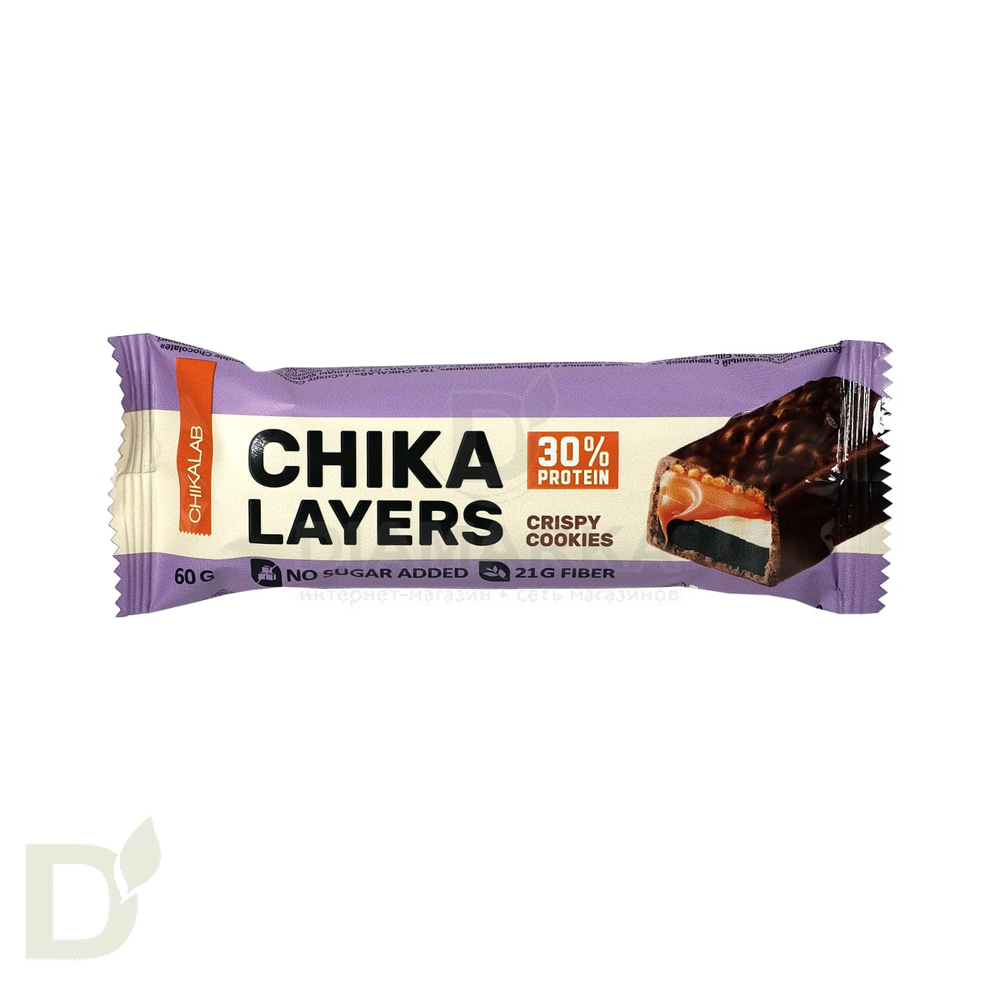 Батончик протеиновый CHIKA LAYERS глазированный Хрустящее печенье с двойным шоколадом, 60гр. в Краснодаре