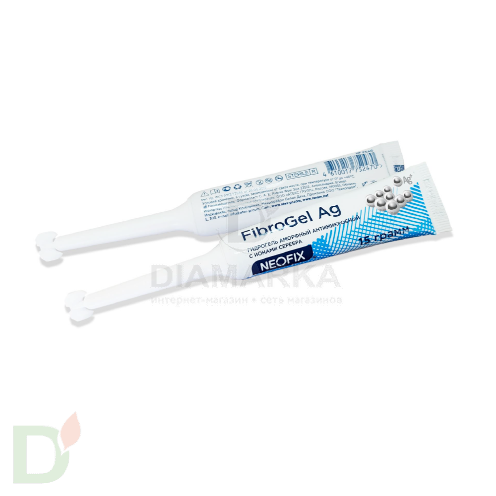 Гидрогель антимикробный NEOFIX FibroGel Fg с ионами серебра 15г