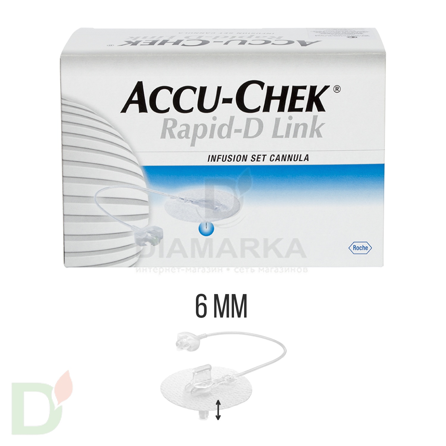 Акку-Чек Репид-Д Линк, игла 6 мм, 1 шт. в Краснодаре