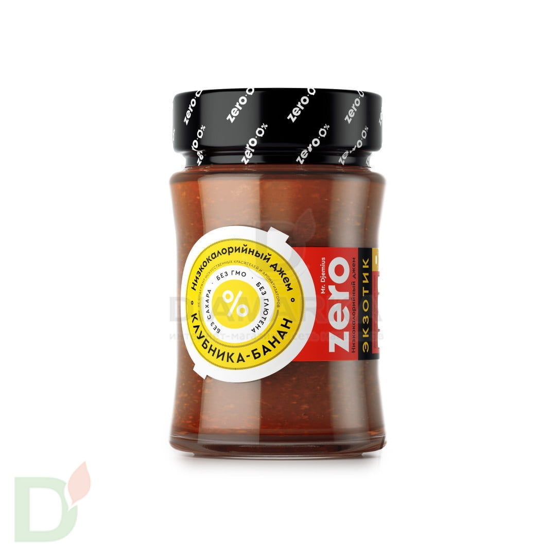 Джем ZERO низкокалорийный Клубника-Банан, 270 г
