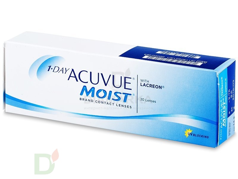 Контактные линзы однодневные One Day Acuvue Moist, 30 шт
