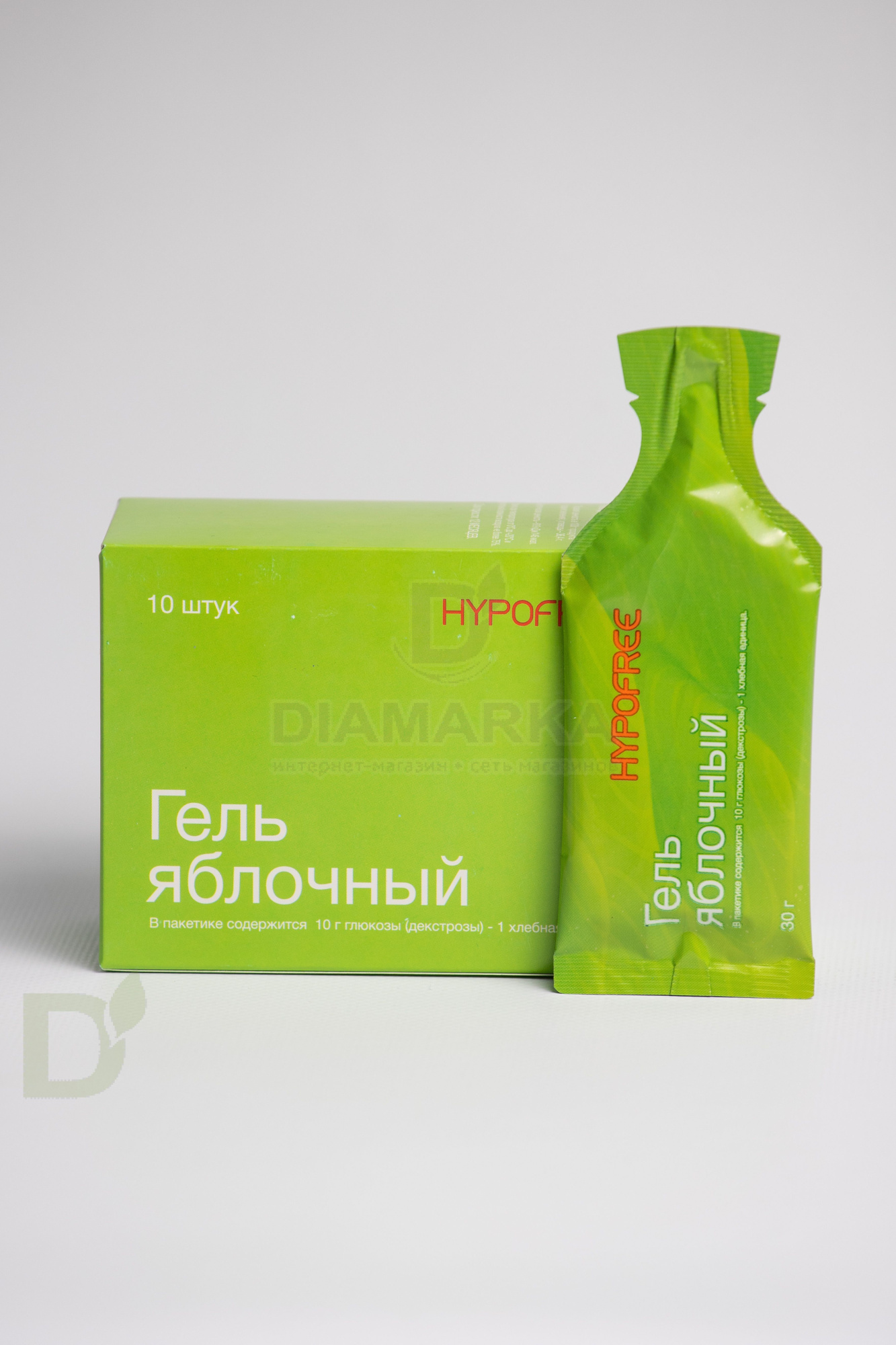 Гель HYPOFREE 1ХЕ Яблоко, мягкая упаковка, 30мл
