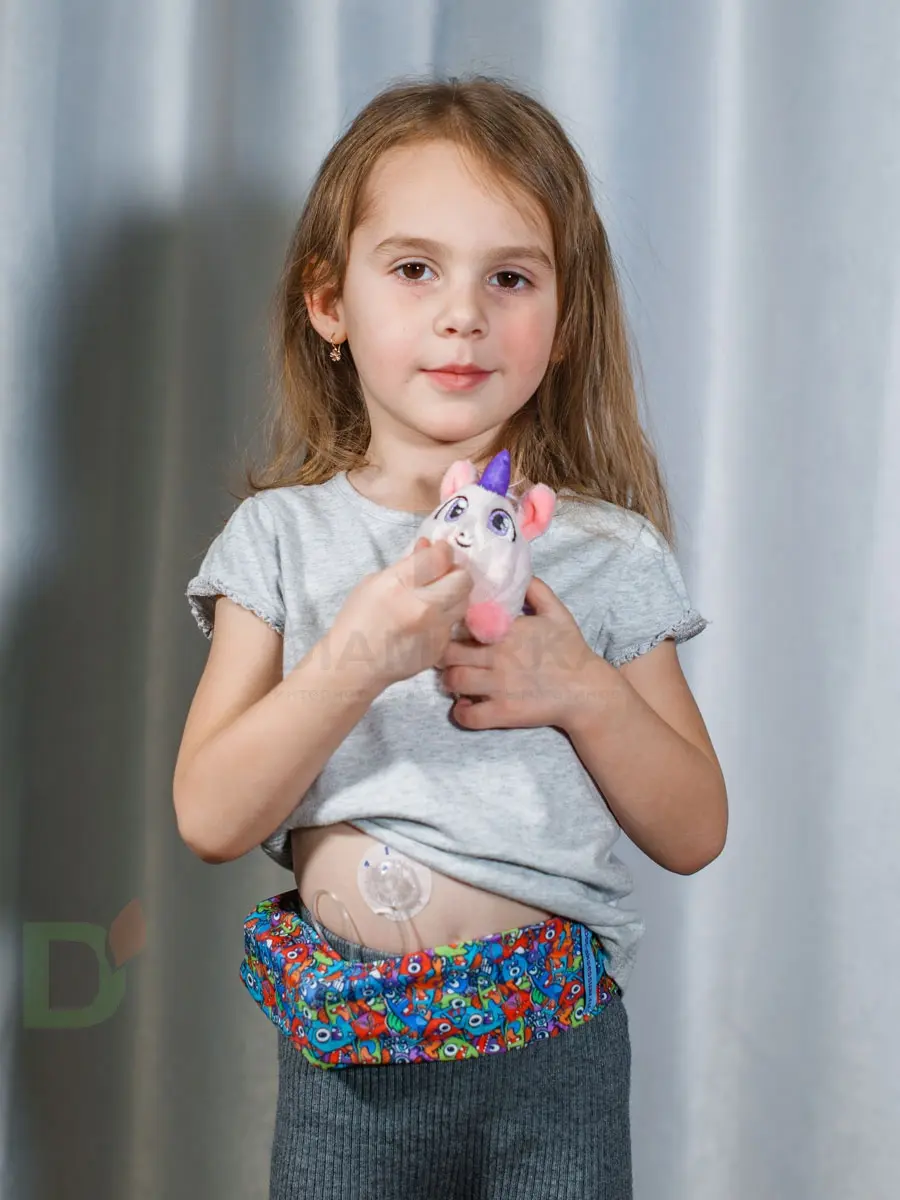 Пояс для ношения помпы на талии INSULA KIDS Монстрики, синий