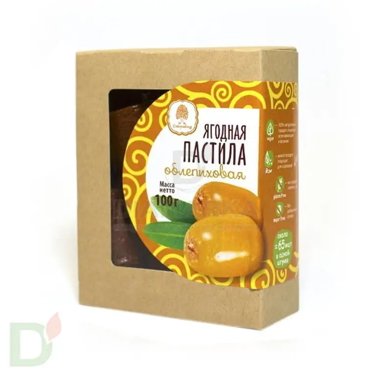 Пастила Облепиховая Сибирский Кедр, 100г