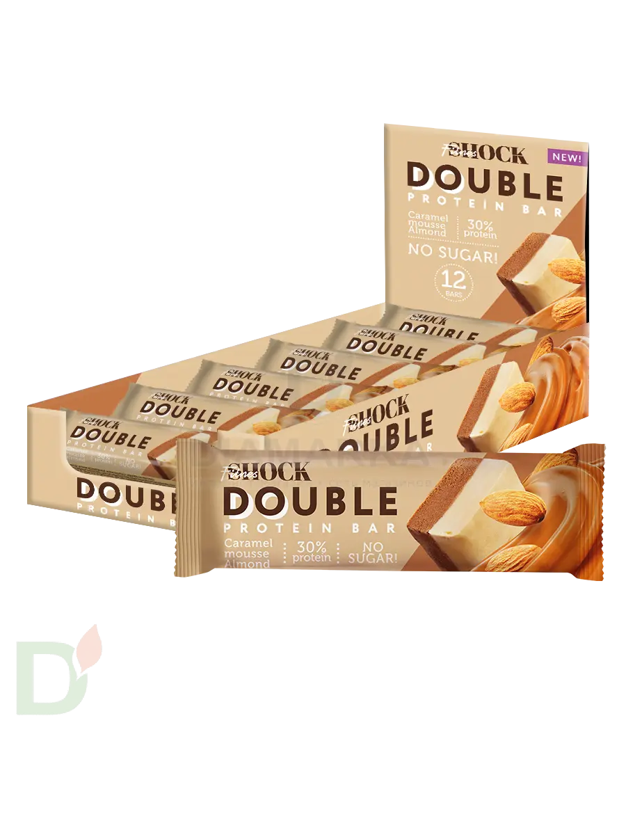 Батончик протеиновый FitnesShock Карамельный мусс с миндалем 40гр. в Краснодаре