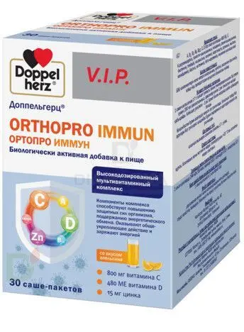 Витамины Доппельгерц VIP Ортопро Иммун № 30 саше в Краснодаре