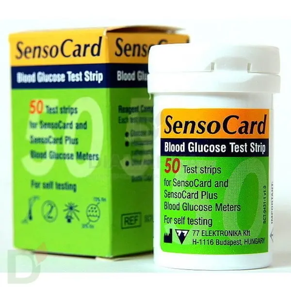 Тест-полоски СенсоКард (SensoCard) № 50