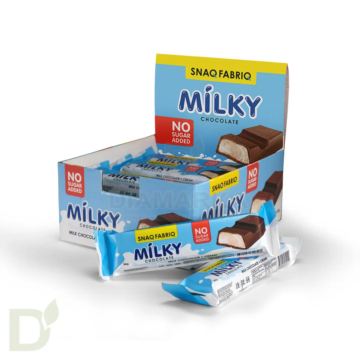 Батончик Milky Snaq Fabriq без сахара со сливочной начинкой 34гр в Краснодаре