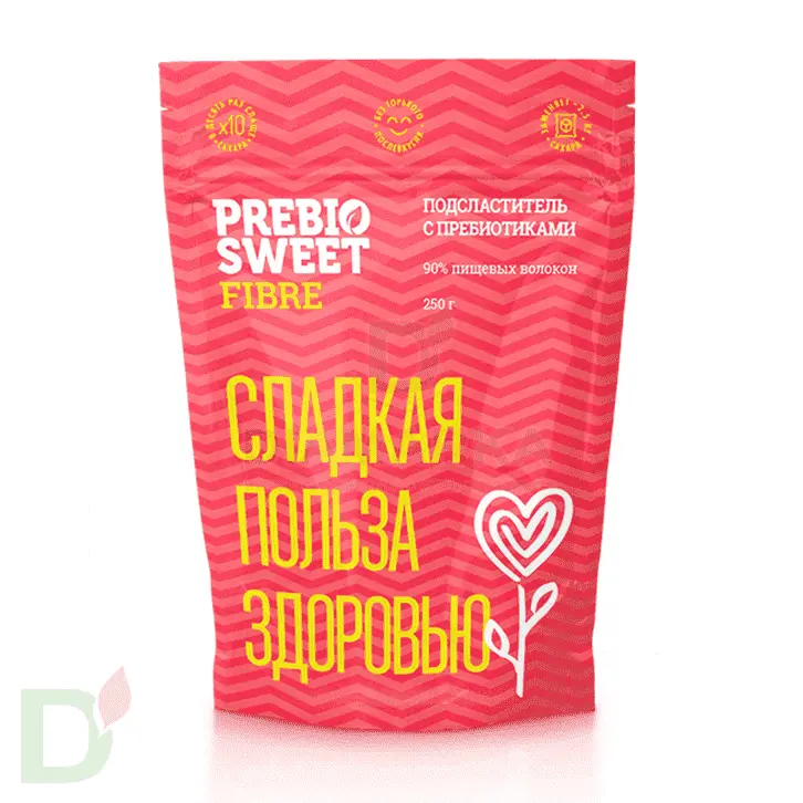 Подсластитель с пребиотиками PrebioSweet Fibre, дой-пак 250 гр.