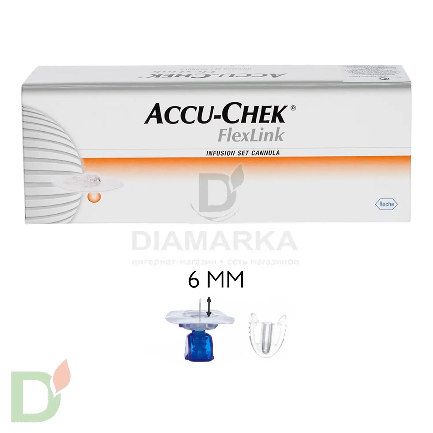Акку-Чек Флекс-Линк, игла 6 мм (канюля), 1 шт