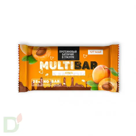 Батончик протеиновый Мультибар в глазури с курагой 40гр в Краснодаре